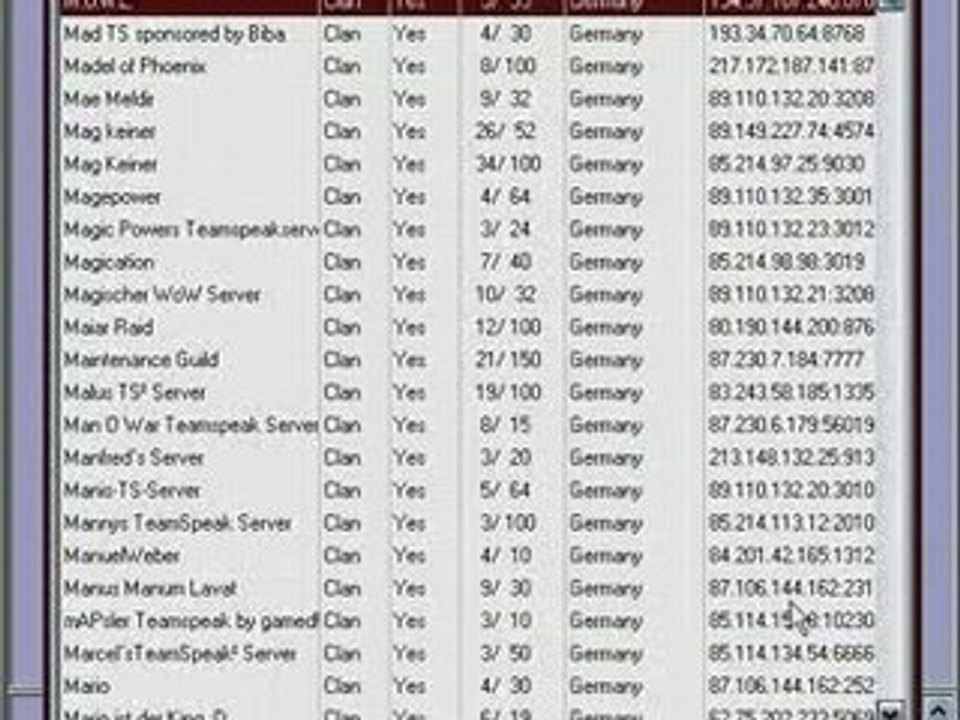 Server finden