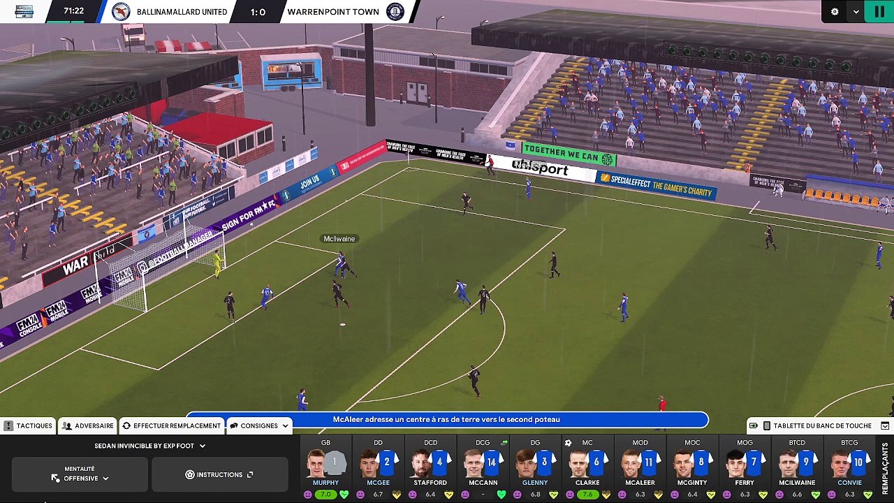 Carrière  avec Ballinamallard United Saison 1 Episode 4  la suite