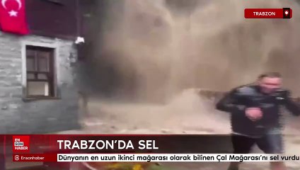 Dünyanın en uzun ikinci mağarası olarak bilinen Çal Mağarası'nı sel vurdu
