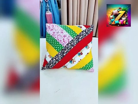 How to make cushion using waste fabric Upcycled Cushion: Transforming Waste into Comfort