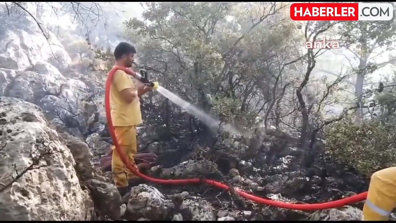 Muğla'da Orman Yangını Söndürme Çalışmaları Devam Ediyor