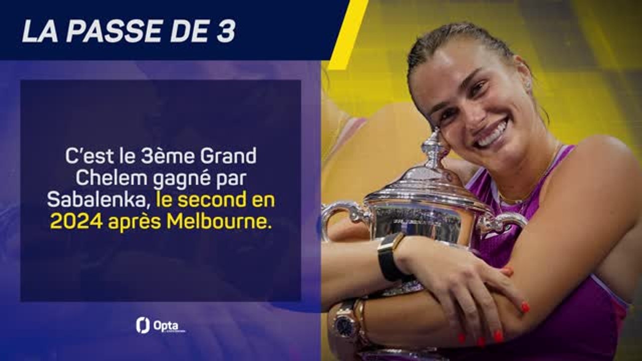US Open - Sabalenka, un sacre en stats