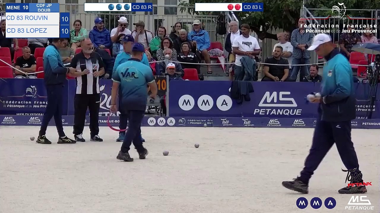 CHAMPIONNAT DE FRANCE DOUBLETTE JP - LA CRAU 2024 suite finale et Podium
