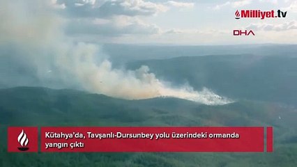 Kütahya’da orman yangını! Müdahale sürüyor