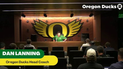 Oregon Ducks Coach Dan Lanning Post Game