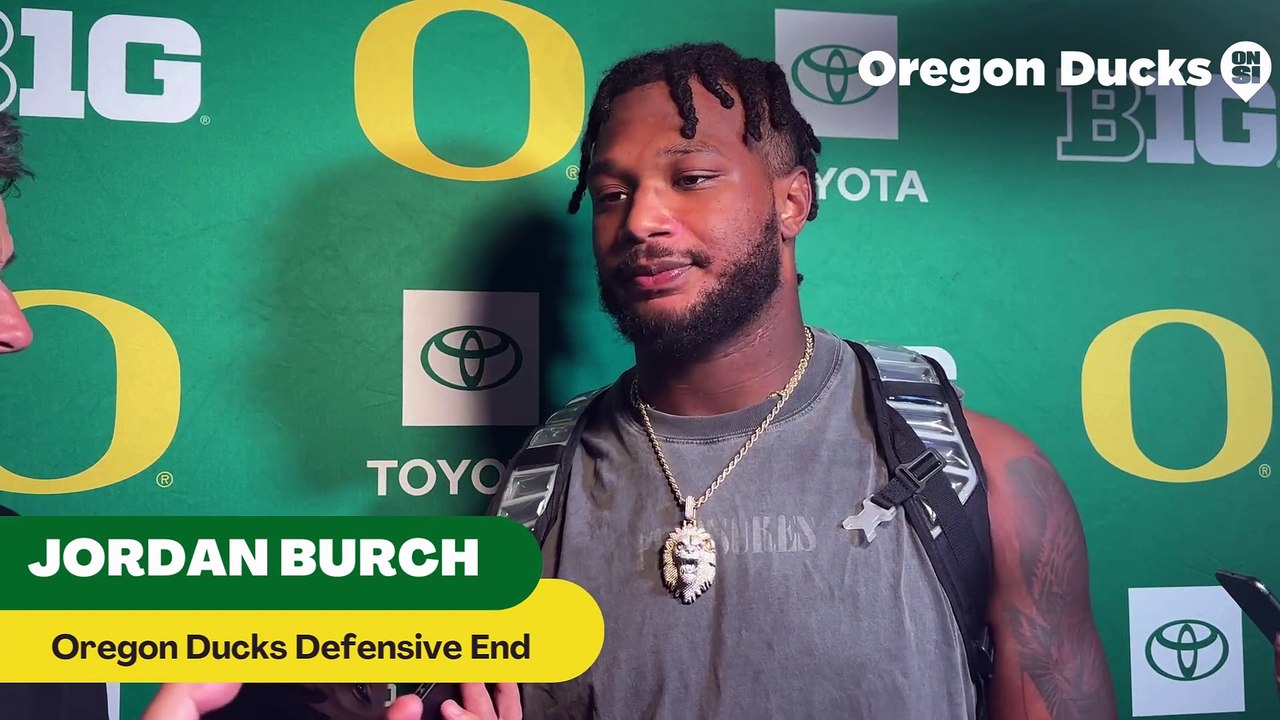 Oregon Ducks Defensive End Jordan Burch Post Game