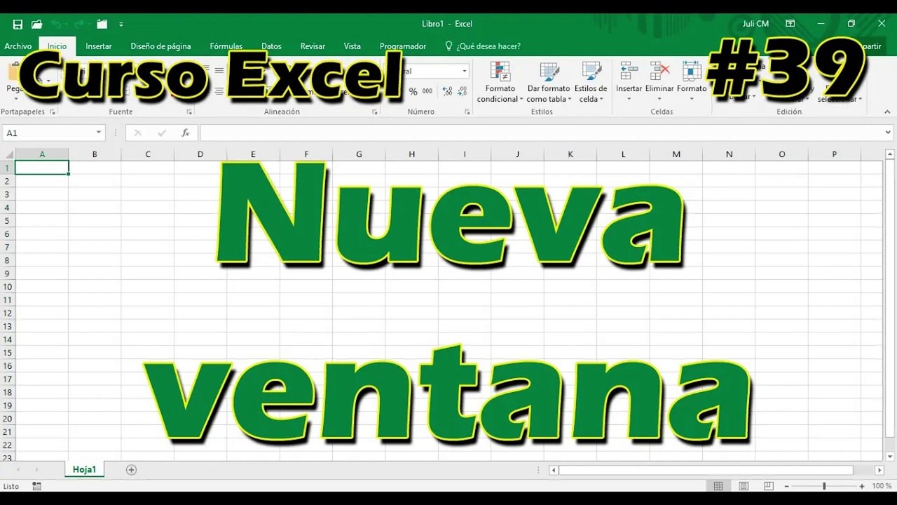 CURSO EXCEL [39] ► Nueva VENTANA