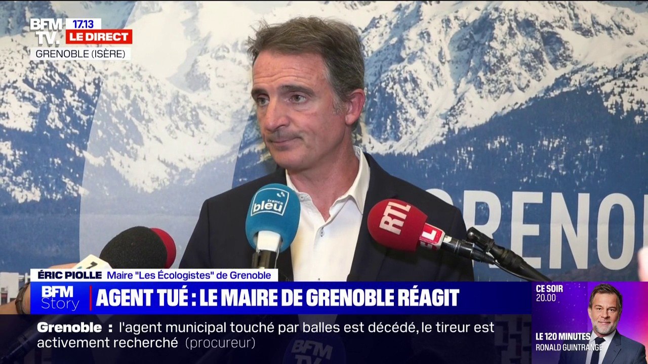 Agent municipal tué par balle à Grenoble: "Tout est fait pour arrêter l'auteur de ce crime atroce", déclare le maire écologiste Éric Piolle