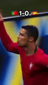 A hat trick for Cristiano Ronaldo Portugal vs Spain #football #ronaldo