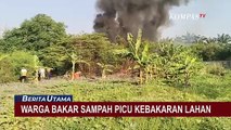 Diduga Warga Bakar Sampah Picu Kebakaran Lahan Kosong di Kalideres Jakbar