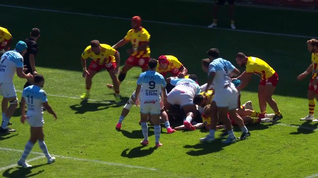 TOP 14 - Essai de Sireli MAQALA (AB) - Aviron Bayonnais – USA Perpignan