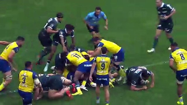 TOP 14 - Essai de Robert SIMMONS (ASM) - ASM Clermont – Section Paloise