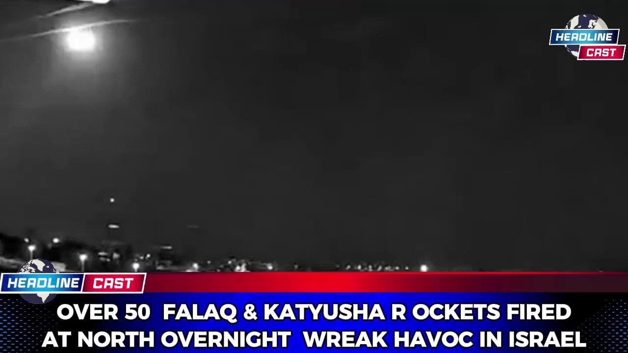 Over 50 Rockets Fired by Hezbollah at Northern Israel Overnight