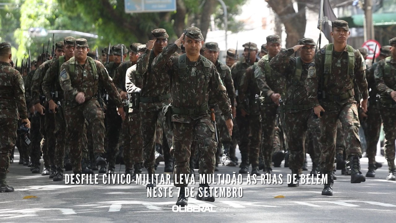 Desfile cívico-militar leva multidão às ruas de Belém neste 7 de setembro