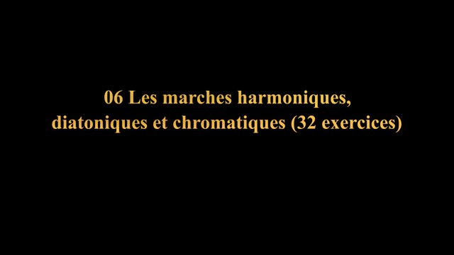 Cours 06 Guitare Harmonie : Les Secrets des Marches Harmoniques Diatoniques et Chromatiques en Do Majeur de Jean-Pierre Soriano