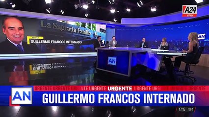 GUILLERMO FRANCOS RECIBIRÍA EL ALTA EN LAS PRÓXIMAS HORAS