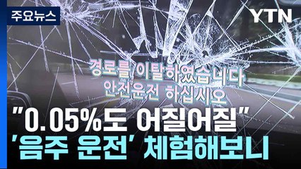 "0.05%도 어질어질"...'음주 운전' 체험해보니 / YTN