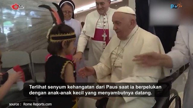 Paus Fransiskus Bertemu Pengungsi di Nunsiatur Apostolik Indonesia