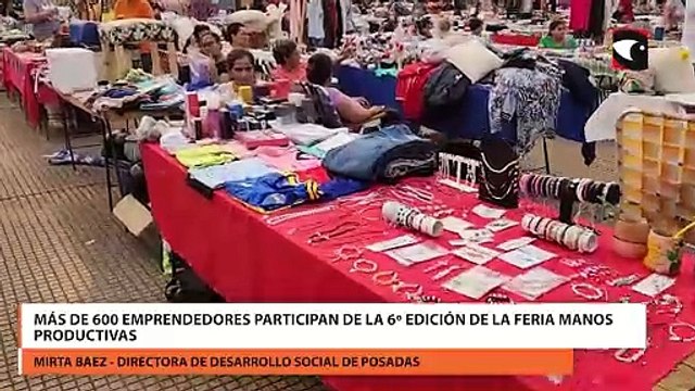 Más de 600 emprendedores participan de la 6º edición de la Feria Manos Productivas