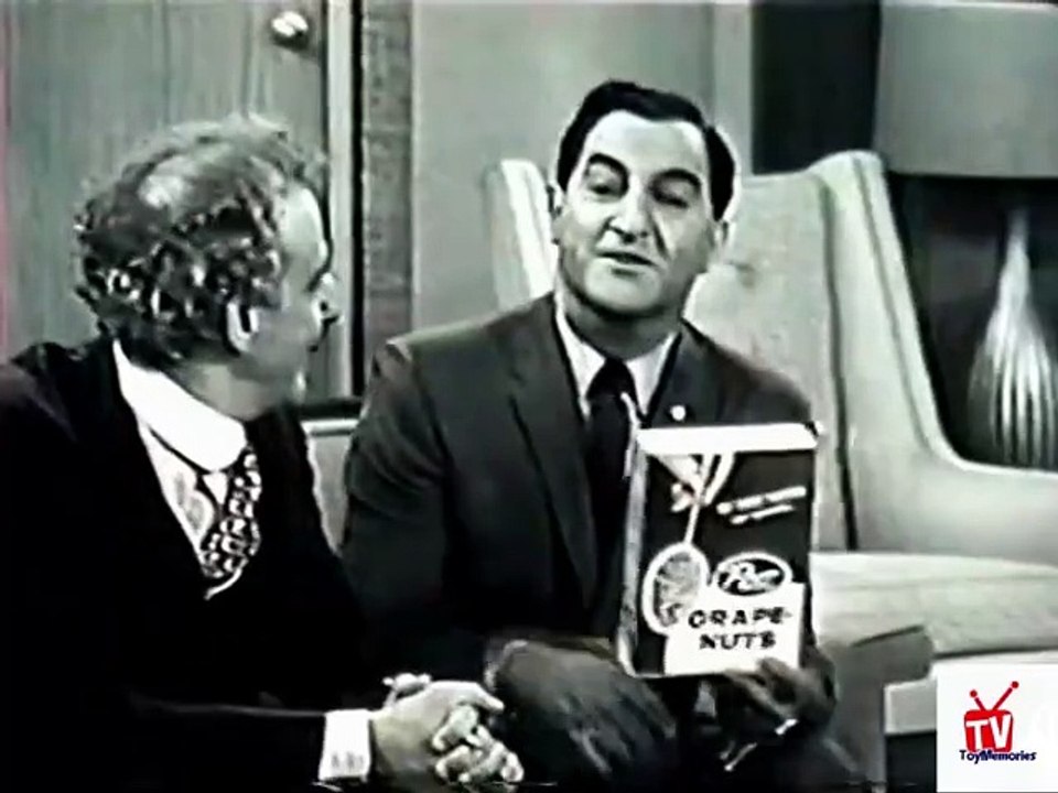 1960s Post cereal - Hans Conreid & Danny Thomas - humorous TV commercial