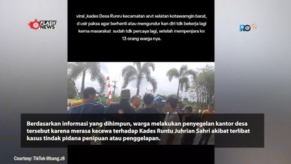 Warga Desa Runtu Usir Kades Karena Terlibat Penipuan