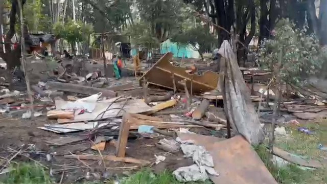 El triste panorama en el Parque Nacional tras el retorno de los indígenas Emberá