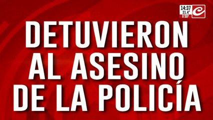 Detuvieron al asesino de la policía: también le secuestraron el celular