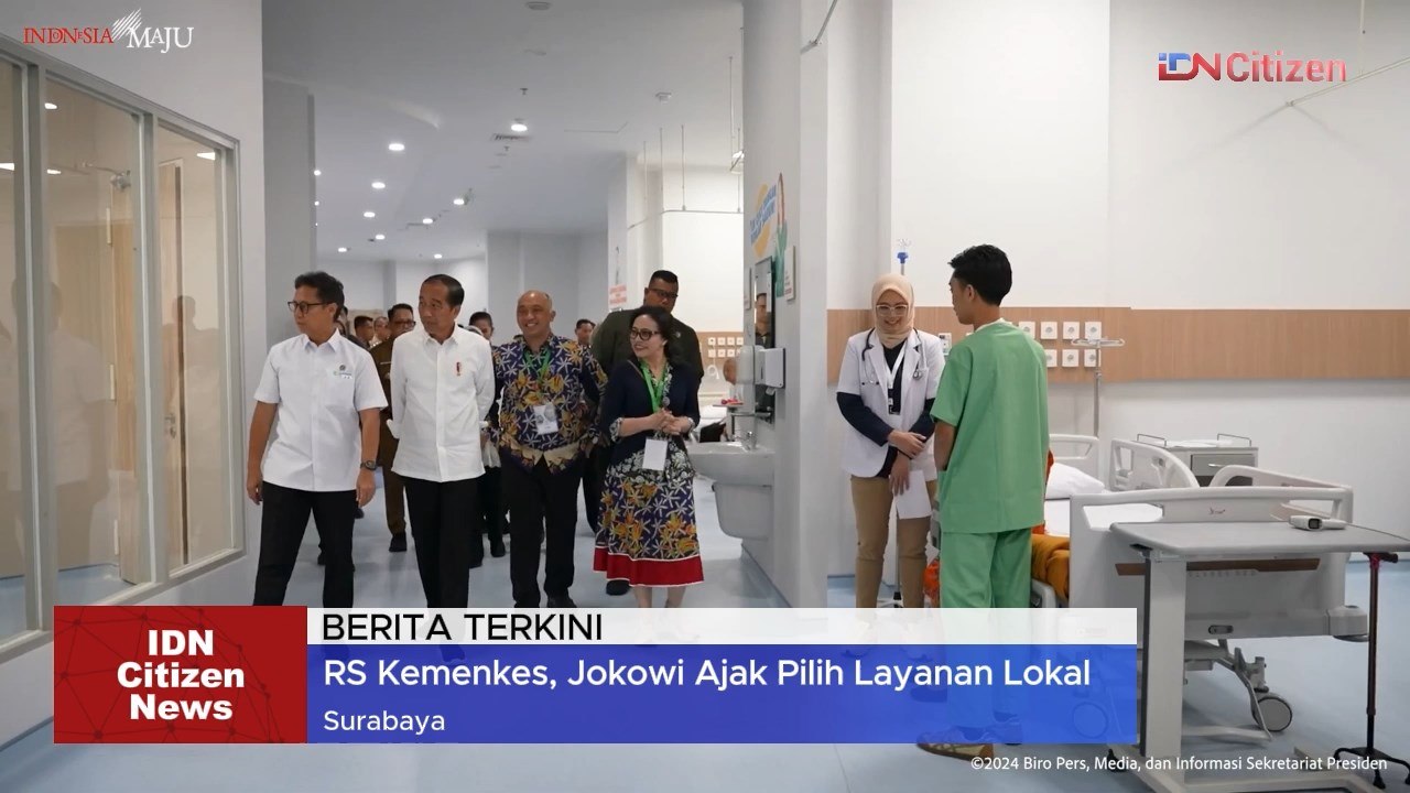 Jokowi Luncurkan RS Kemenkes, Ajak Pilih Layanan Lokal
