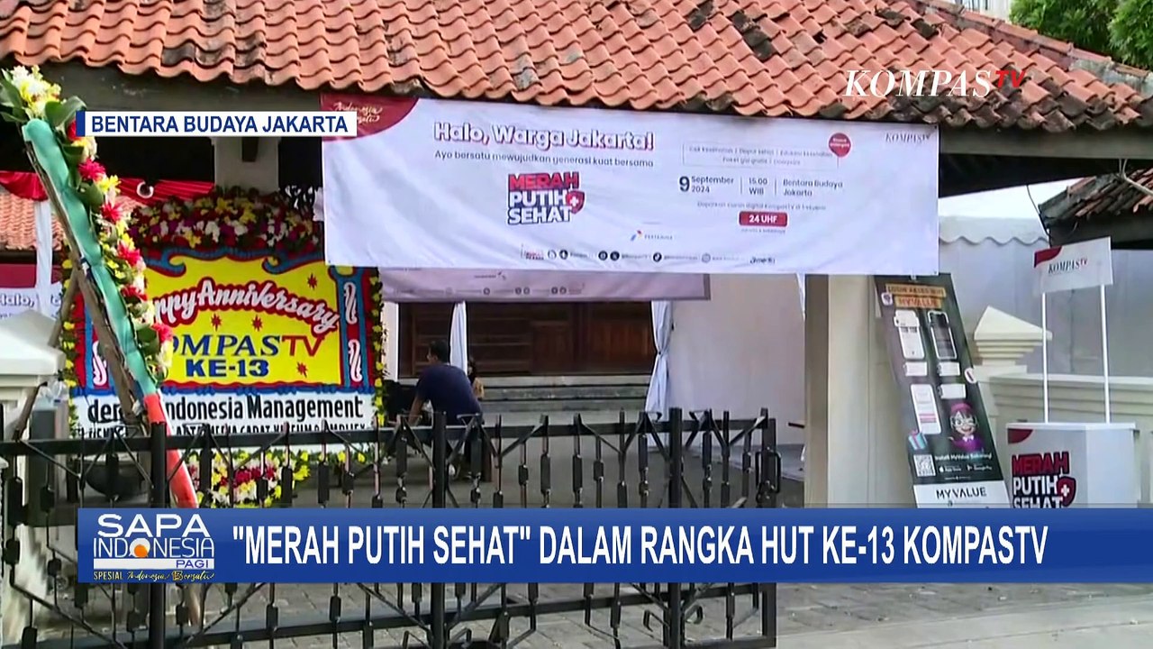 Sambut HUT ke-13 KompasTV, Event 'Merah Putih Sehat' Digelar di Bentara Budaya Jakarta