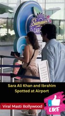 Janhvi Kapoor With Bony Kapoor & Sara Ali Khan With Ibrahim Spotted at Airport Viral Masti Bollywood