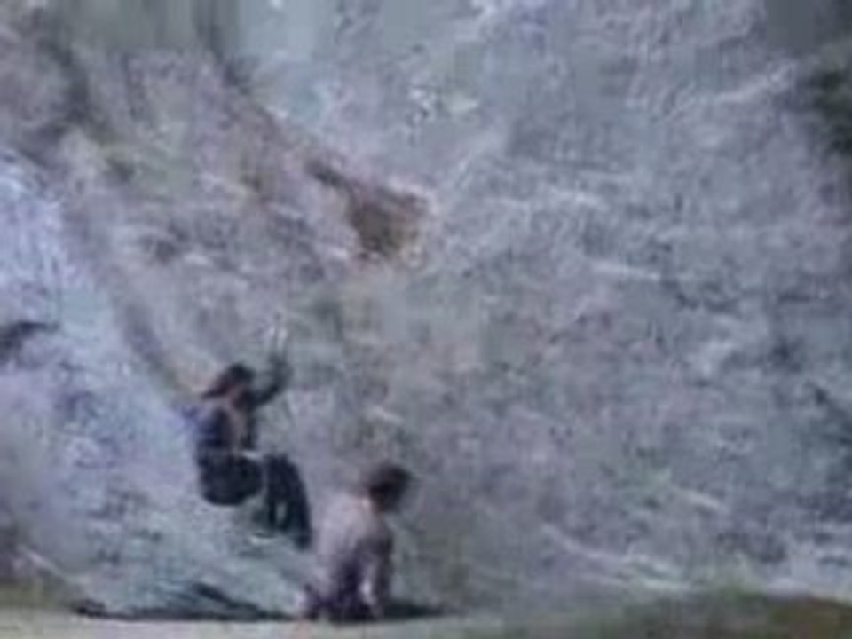 Chute escalade