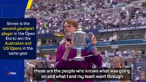 Sinner 'proud' to win US Open after drug test controversy