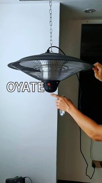 Hanging Patio Heater Outdoor/Indoor Electric Infrared Ceiling Heater with 3 Adjustable Modes 2100w