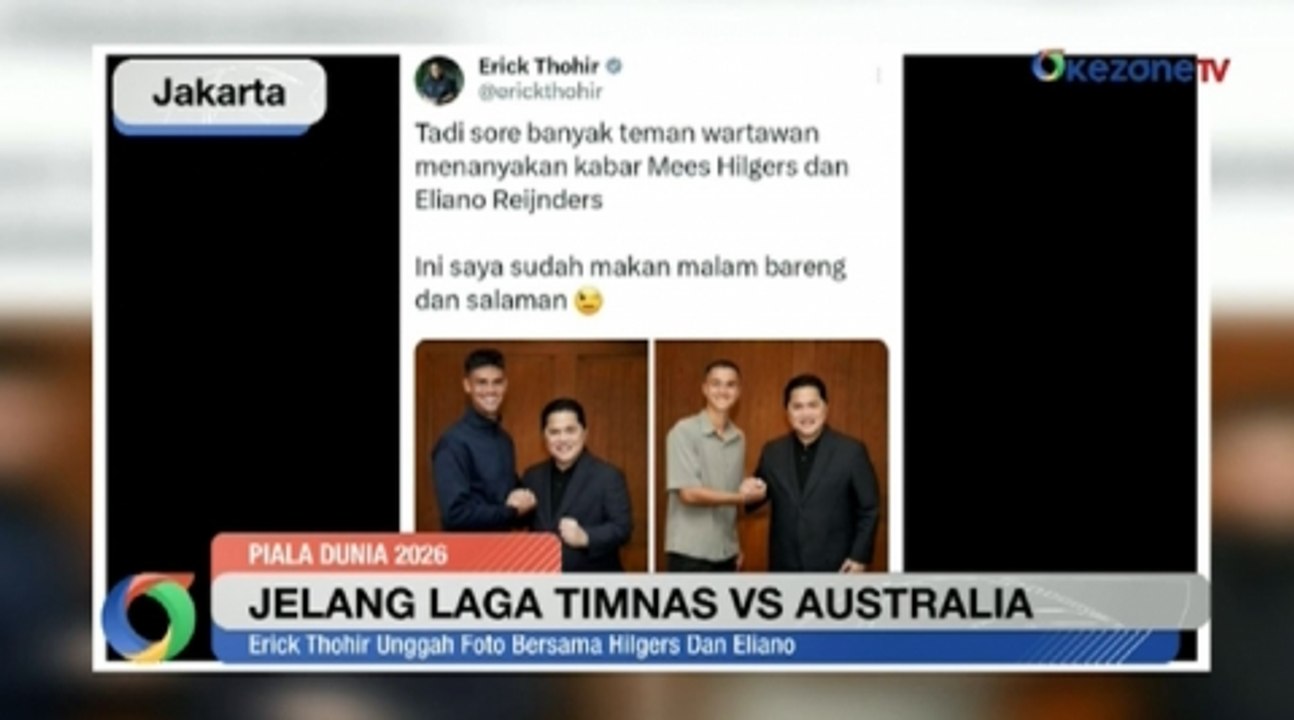 Mees Hilgers dan Reijnders Ikut Latihan Timnas Indonesia