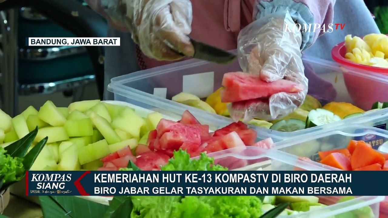 Kemeriahan HUT ke-13 KompasTV di Biro Daerah