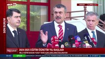 Milli Eğitim Bakanı Yusuf Tekin ilk ders zili öncesi açıklamalarda bulundu