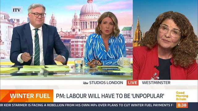 Susanna Reid clashes with Dame Diana Johnson over winter fuel payments
