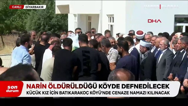 Yürekleri yakan görüntü! Narin için cenaze namazı kılındı