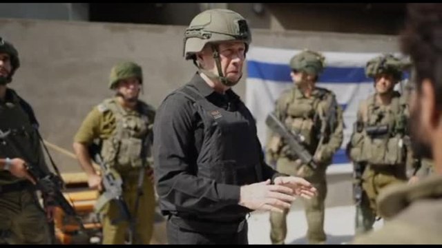 Il ministro della Difesa isaeliano Gallant visita la Striscia di Gaza