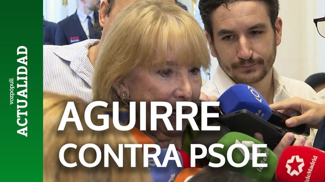 Esperanza Aguirre, contra Sánchez y Zapatero por Maduro y Venezuela