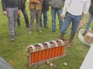 tir chaine de 5 bombes 75 mm (stage k3)