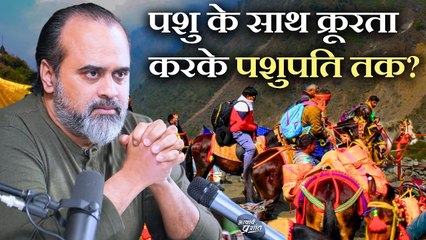 पशु के साथ क्रूरता करके पशुपति तक पहुँचोगे? || आचार्य प्रशांत, केदारनाथ यात्रा पर (2019)