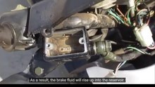 How to change brake fluid on a 4-stroke scooter.