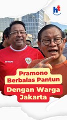 Pramono Berbalas Pantun dengan Warga Jakarta