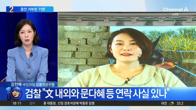 ‘文 전 사위 의혹’ 키맨 전 청와대 행정관 증언 거부