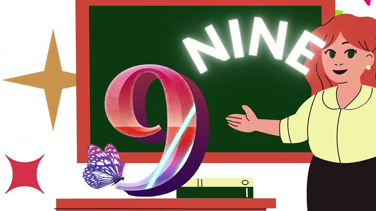 Counting from 1 to 10 with Spelling_ Kids Learning Video _ nursery kids _123