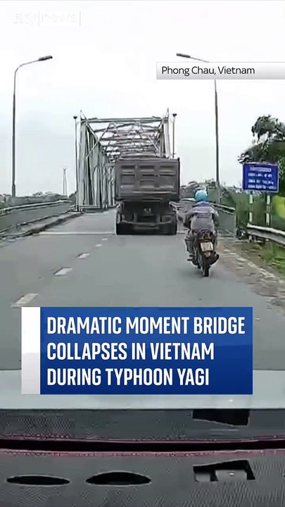 Vietnam: Les images impressionnantes de l’effondrement d’un pont routier au  nord-est d’Hanoï entraînant dans sa chute plusieurs véhicules - 13 personnes portées disparues - VIDEO