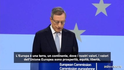 Draghi: "L'Europa ? di fronte a una sfida esistenziale"