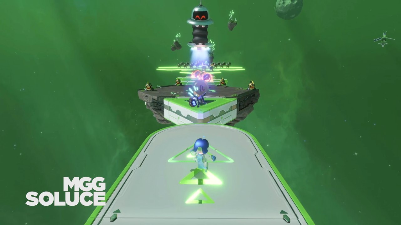 Scies Sauteuses Astro Bot : Comment finir ce niveau triangle perdu
