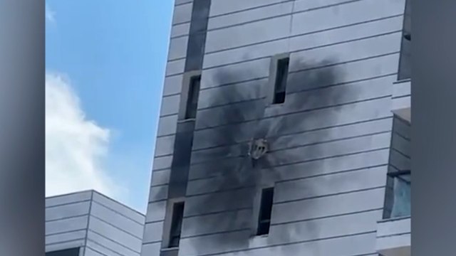 Lübnan’dan fırlatılan İHA İsrail’in kuzeyinde bir binaya isabet etti
